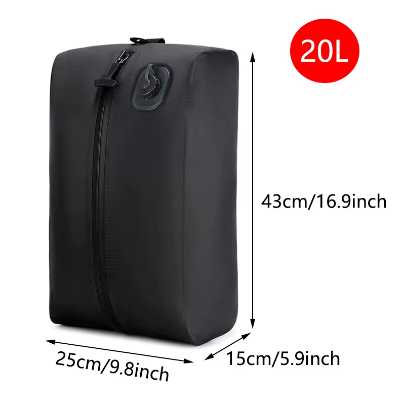 Lambe New Automatic Electric Vacuum Compression Bag No Pump Needed Travel Storage Pouch 20L Waterproof Luggage Organizer Packing Cube