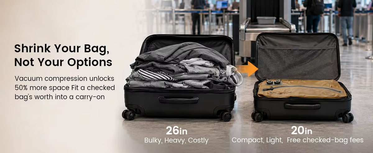 Lambe OneTigris Dryforce Pro Storage Bag Ultralight Vacuum Bags Nylon IPX7 Waterproof Automatic Inflate/Deflate Luggage Pack Bag