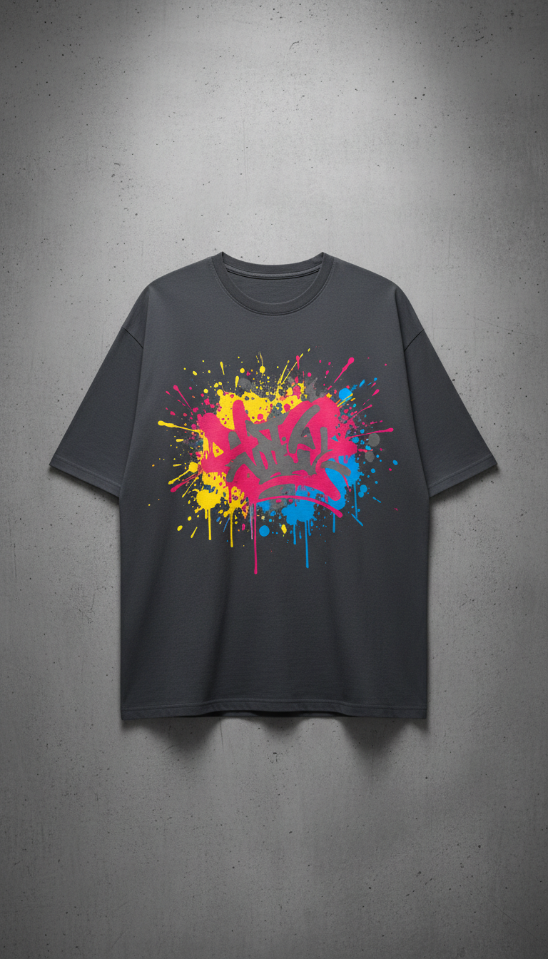 Artist Magenta Graffiti Drop Tee