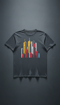 Deep Slate Cityscape Tee