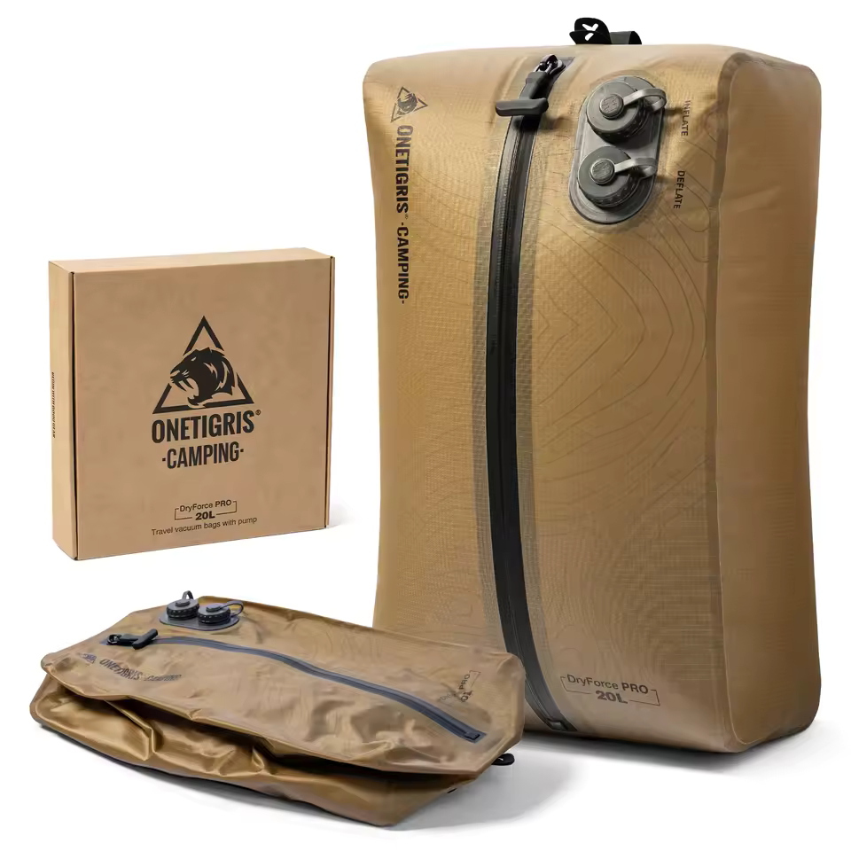 Lambe OneTigris Dryforce Pro Storage Bag Ultralight Vacuum Bags Nylon IPX7 Waterproof Automatic Inflate/Deflate Luggage Pack Bag